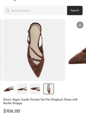 Dolce vita brown suede Pamla sling back flats